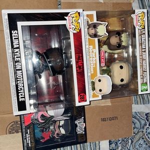 Funko pop television: The Batman, Venomized Thor, and PARKS AND RECREATION JERRY